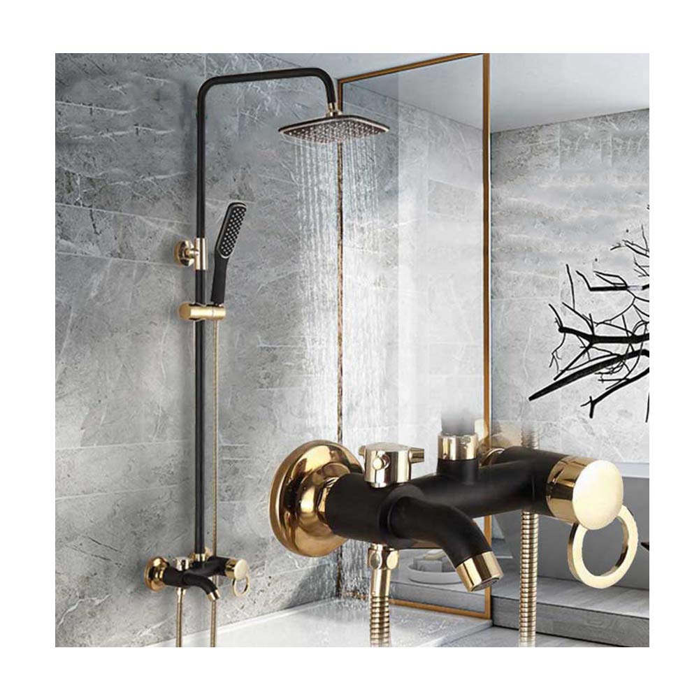 Système de douche robuste anti-calcaire avec pommeau et douchette