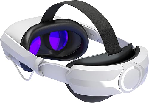 AUBIKA Head Strap with Battery for MetaOculus Quest 2 Extend PlaytimeCounter BalanceFast Charging Adjustable Elite Strap Replacement Accessories