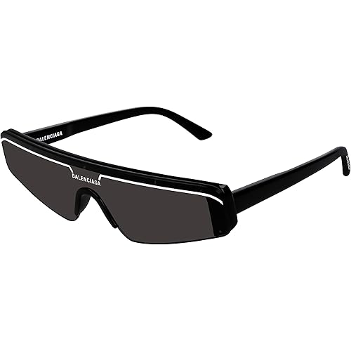 Balenciaga Shield Sunglasses BB0003S 001 Black 99mm 0003
