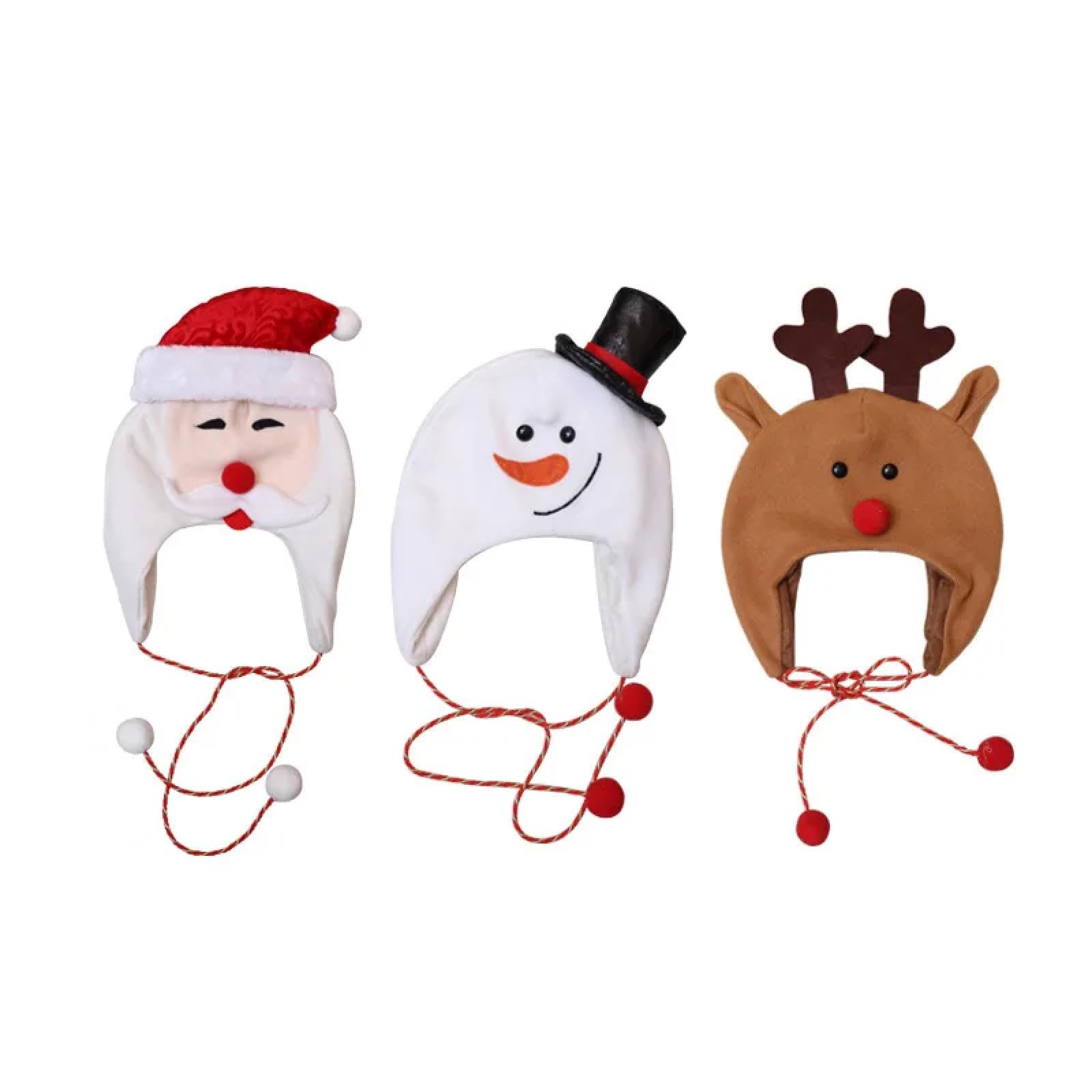 Casquettes Bonnets Chapeaux Bonnet Tricoté Bonnet Chapeau Chapeau De Noël Chapeau De Sapin De Noël Décoration Chapeau pour Enfants Adultes Tissu Brossé pour Enfants Longue Corde Dessin Animé