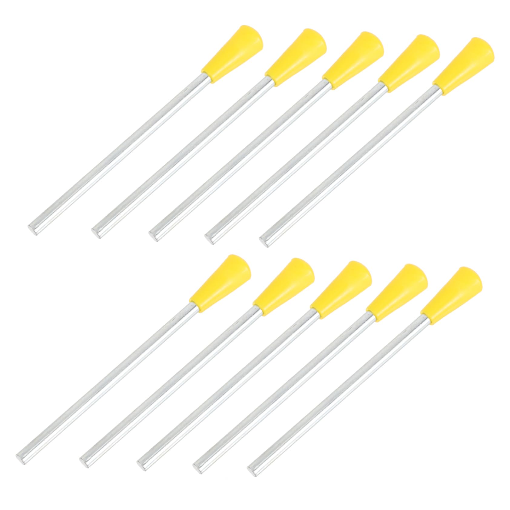 Totority Practical Triangle Plastic Iron Mallets 10pcs Musical Percussion Triangle Beater