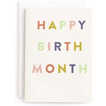 Minted | Greeting Card - Single with Envelope | BIRTHDAY | Birth Month | Independent Artist-Designed with Quality Materials