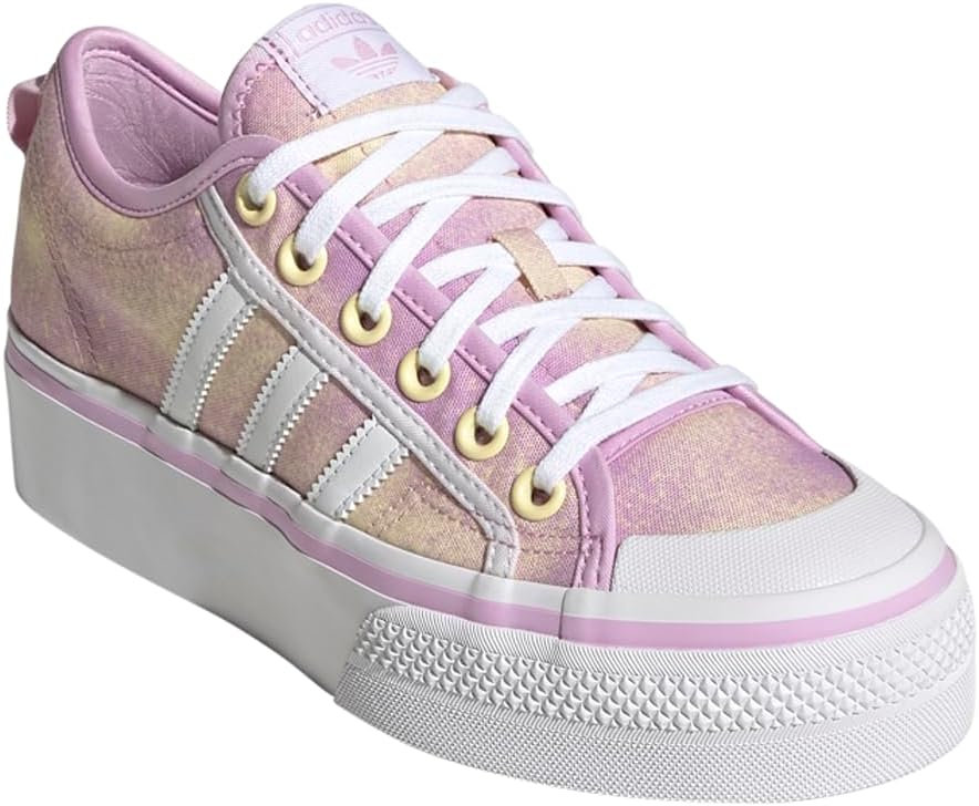 adidas Womens Nizza Platform Lace Up Sneakers Shoes Casual - Purple - Size 10.5 M