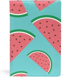 EZIOLY - Funda para libros de texto de hasta 8,7 x 5,8 pulgadas, color verde sandía Fácil de aplicar. Lavado y reutilizable