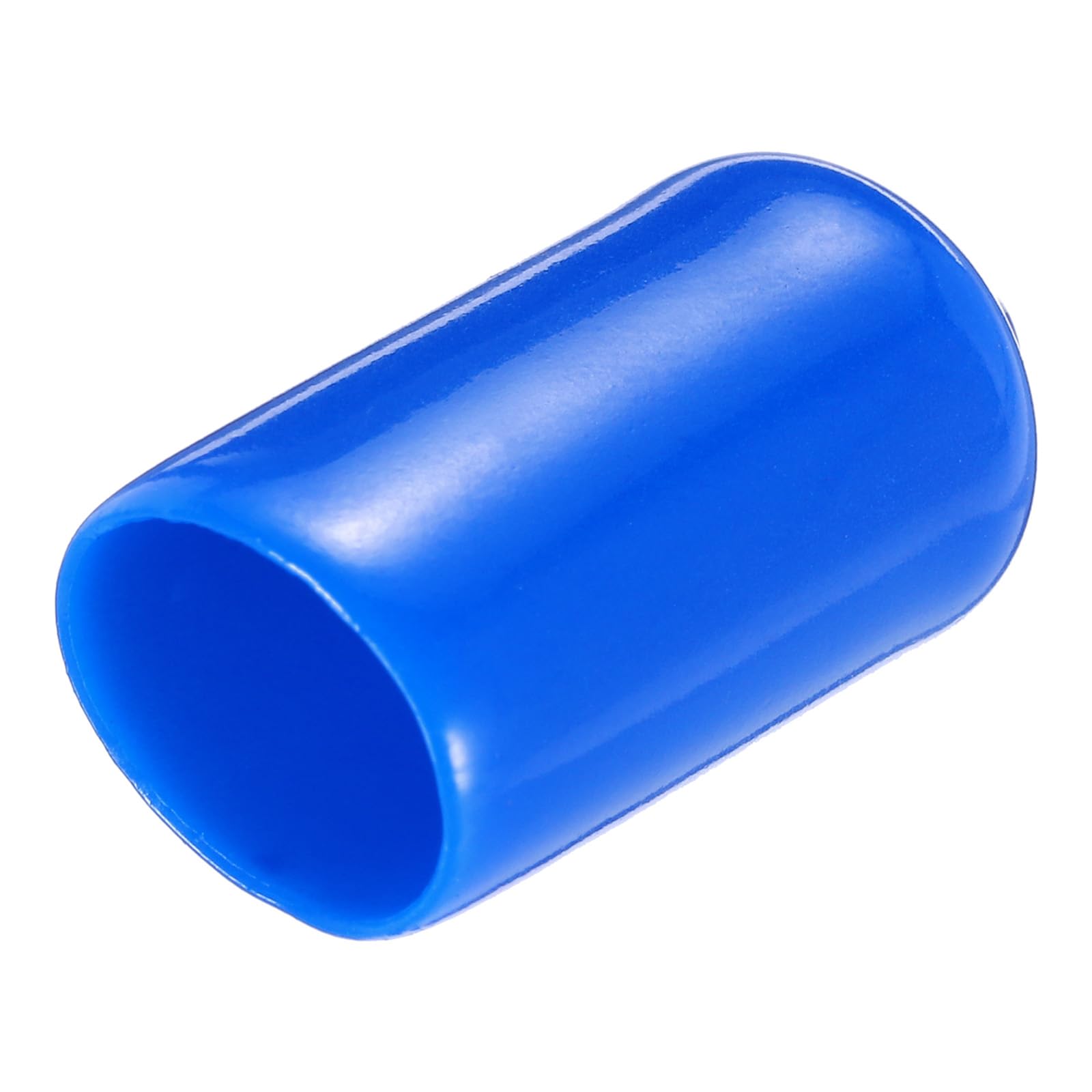 uxcell 20pcs Rubber End Caps 8mm(5/16") ID Vinyl PVC Round Tube Bolt Cap Cover Screw Thread Protectors,Blue