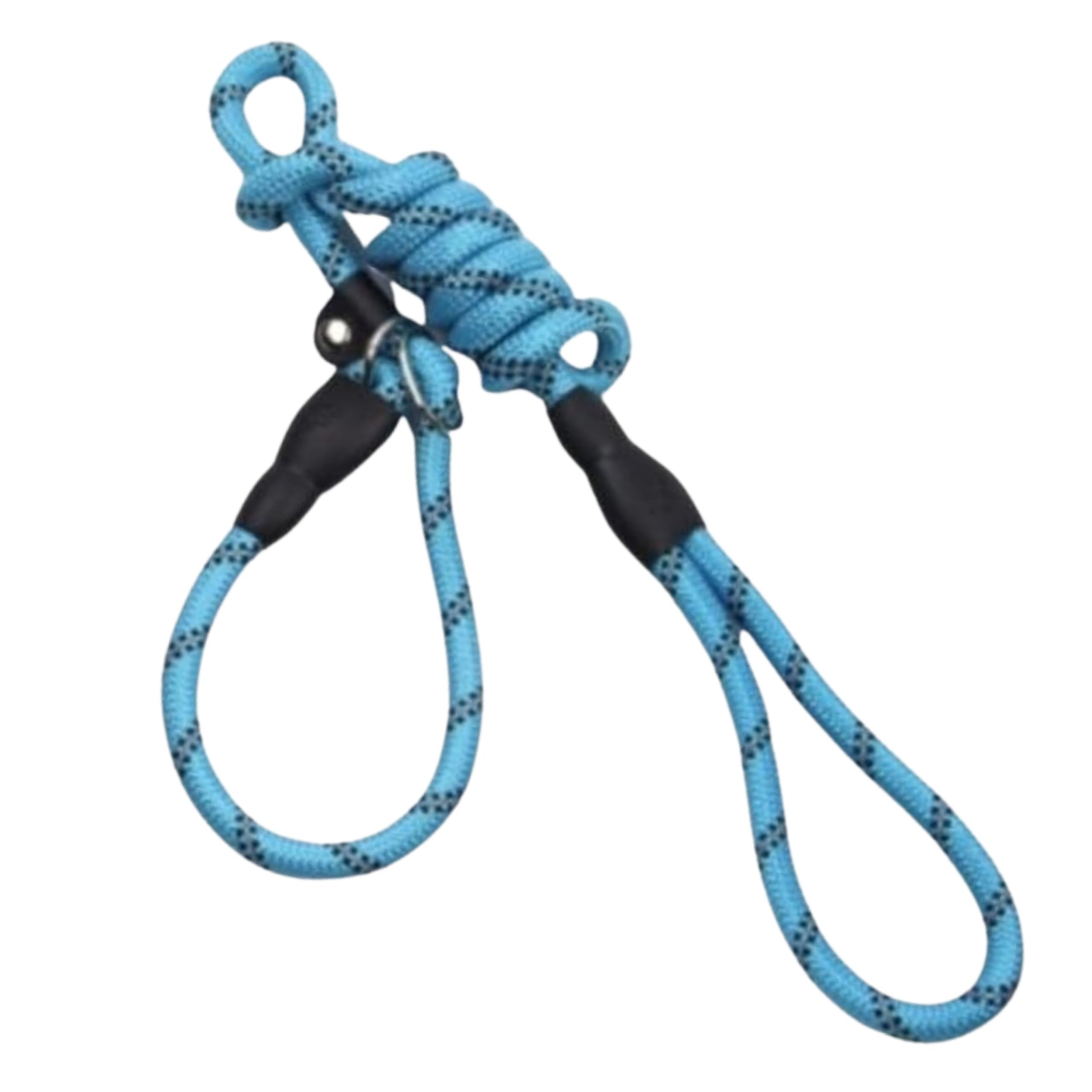 Laisse réfléchissante anti-traction MOT bleue pour stopper les tiraillements du chien