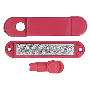 12 Point Terminal Junction Block, Terminal Distribution Block Durable for Cars for Ships