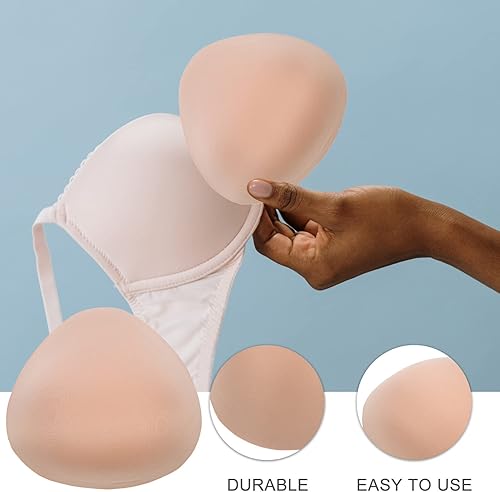 Miniatura 5 de TENDYCOCO Almohadillas de sujetador Insertos Sujetador extraíble Relleno Mastectomía Prótesis Almohadilla de pecho