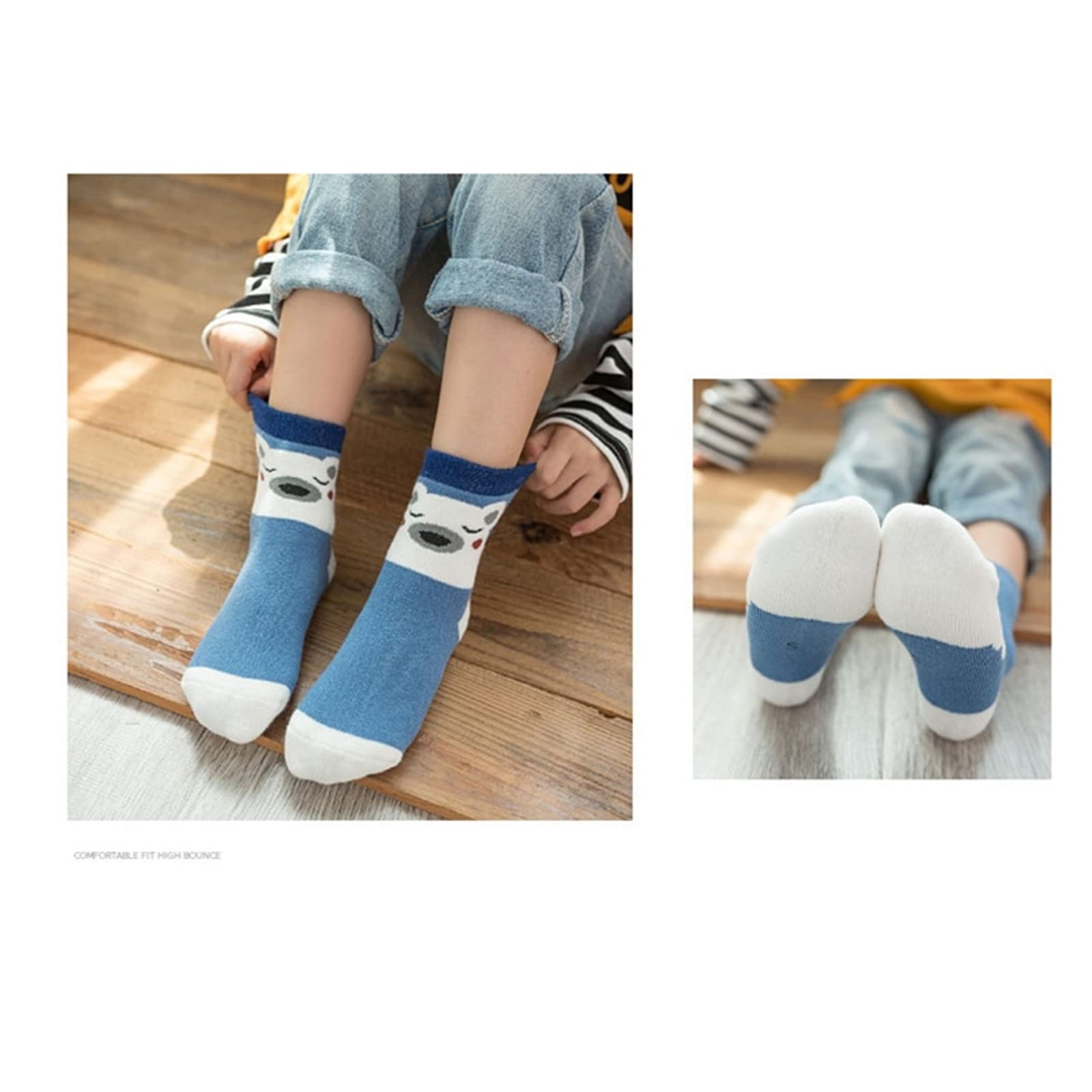 Calcetines 5 Pares/Lote Gruesos Calcetines para Niños De Algodón De Algodón De Invierno para Niños Calcetines para Niños Chicas Calcetines Termales
