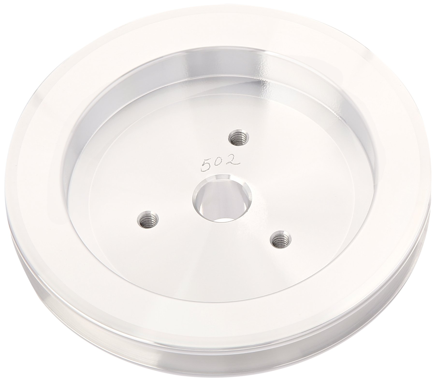 March Performance 502 Clear Powdercoat Aluminum 1V Power Steering Pulley