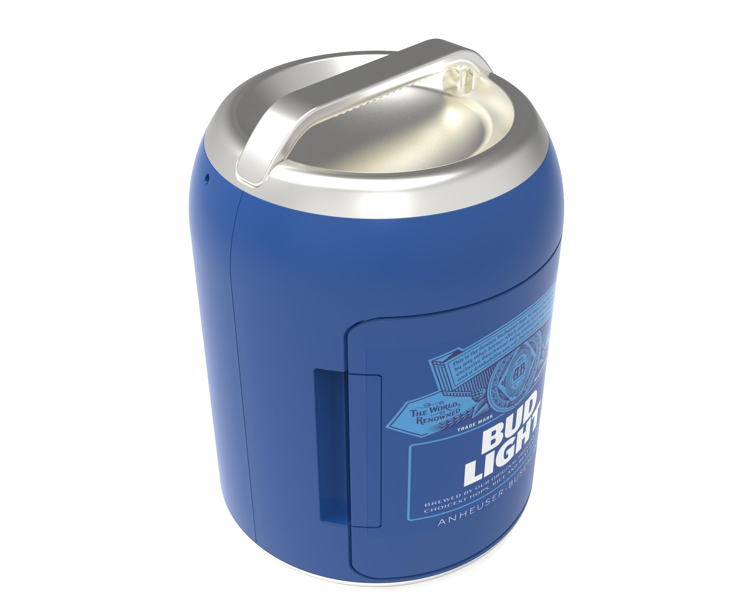 CURTIS MIS605BLT Bud Light Branded Shaped 6 can Mini Personal Fridge Cooler-W L: 10.20