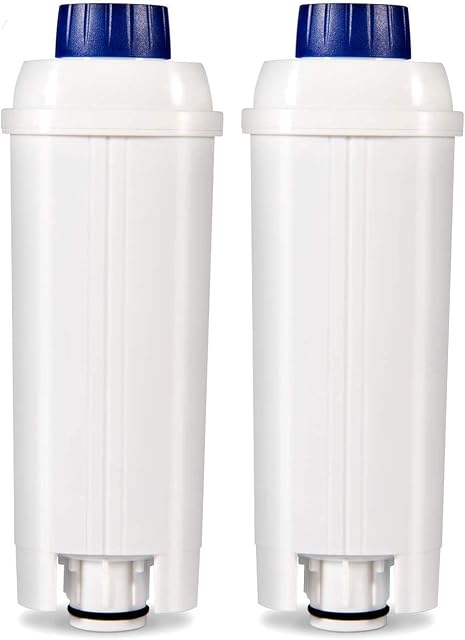 2X Coffee Machine Filters,DLSC002 Water Filter Cartridges Activated Carbon Softener Compatible with DeLonghi DLS C002 9310926 SER3017 5513292811 ECAM ESAM ETAM BCO EC680 EC800 EC820 EC850 EC860 Series