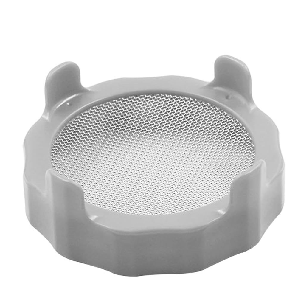 Couvercle de germination en plastique avec écran inox pour bocaux Mason à large ouverture
