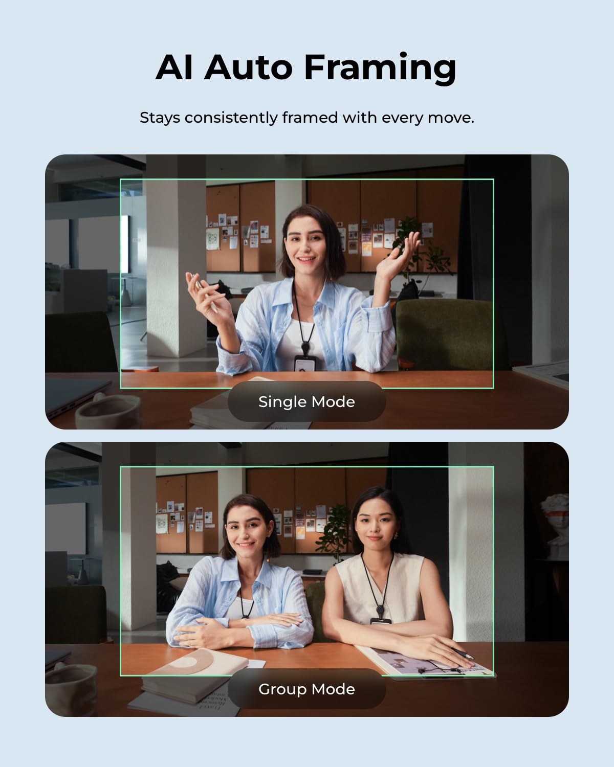 OBSBOT Meet Flip 4K PC Webcam Pieghevole, Sensore da 1/2", Inquadratura AI