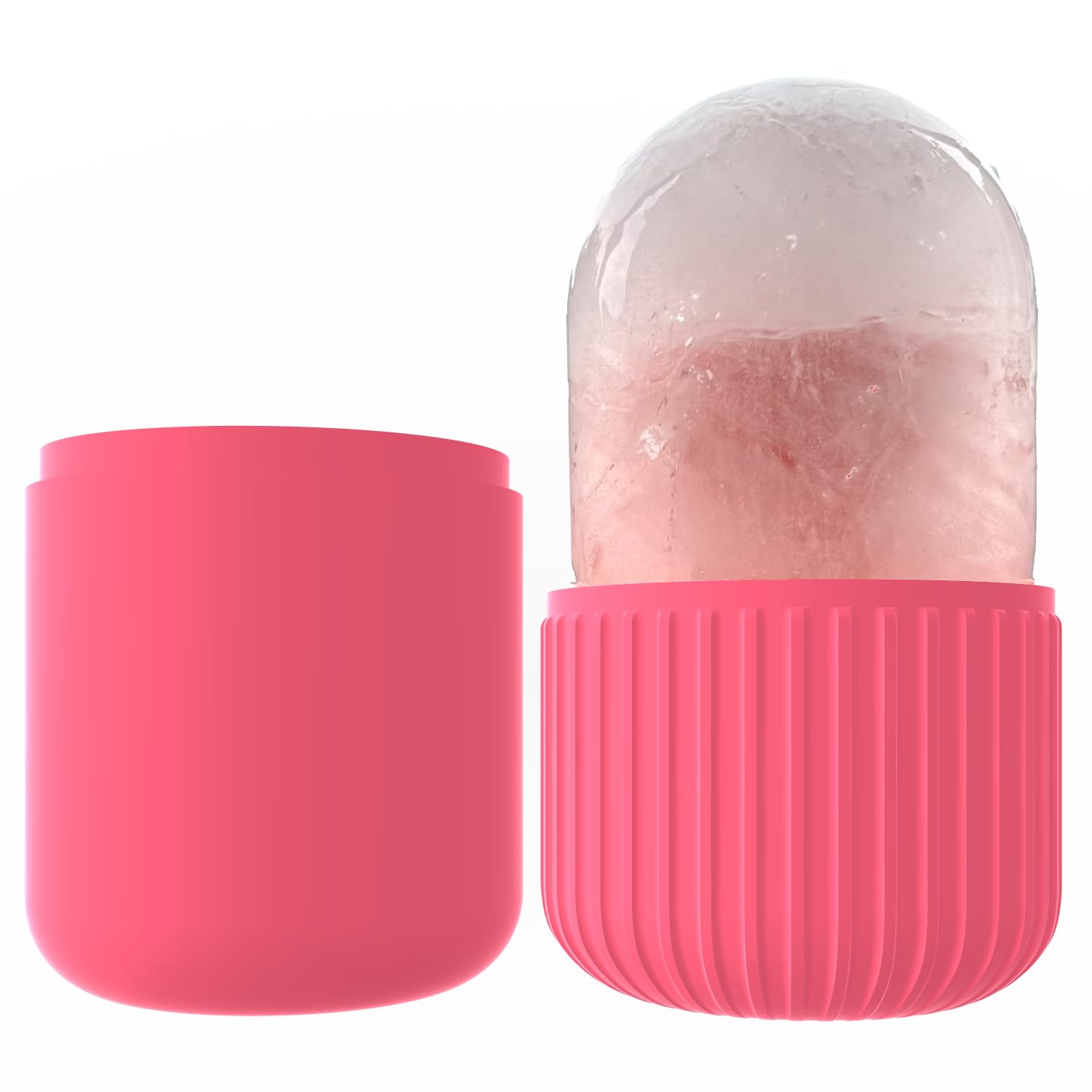 Beauty Ice face roller reduces puffiness, tightens skin, shrinks pores, and boosts glow. Reusable