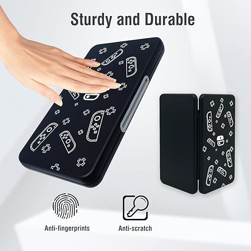 Miniatura 8 de NOOP Funda para tarjetas de juego para Nintendo Switch& Switch OLED y tarjeta Micro SD, funda de almacenamiento con 24 ranuras para tarjetas de
