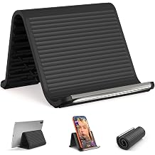 SEANCHEER 2026 Airplane Phone Holder, Flexible Silicone Portable Phone Stand Foldable for Desk Bed Office, Travel Essentials Hands Free Mount for iPhone Tablet Laptop,Anti-Slip & Scratch-Resistant