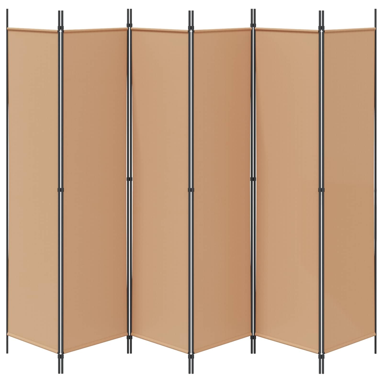 Paravent de séparation de pièce - 6 pièces - En tissu - 300 x 200 cm - Pliable - Pour salon, chambre à coucher, bureau, balcon, jardin, intérieur et extérieur