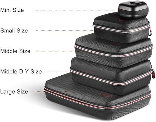 Miniatura 6 de Funda de transporte para GoPro Hero 1312111098765 Negro y accesorios, bolsa de seguridad protectora HSU Solución de almacenamiento para aventureros