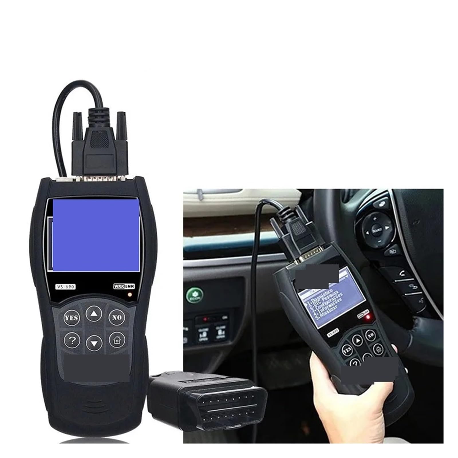 Skaner Diagnostyczny VS 890 OBD2 Narzędzie VS890 SCAN VS 890 Wielojęzyczny Czytnik Kodów Samochodowych OBD 2