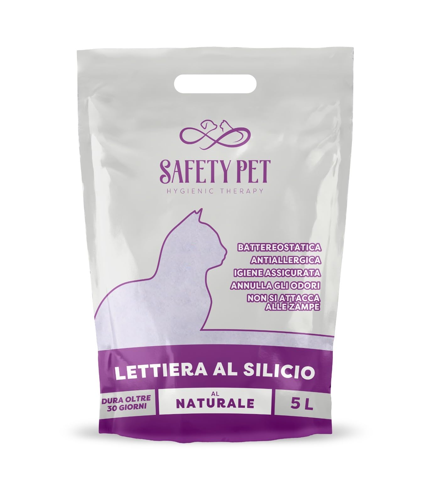 LETTIERA per Gatti SILICIO Super Assorbente Offerta Maxi Formato 30LT Naturale