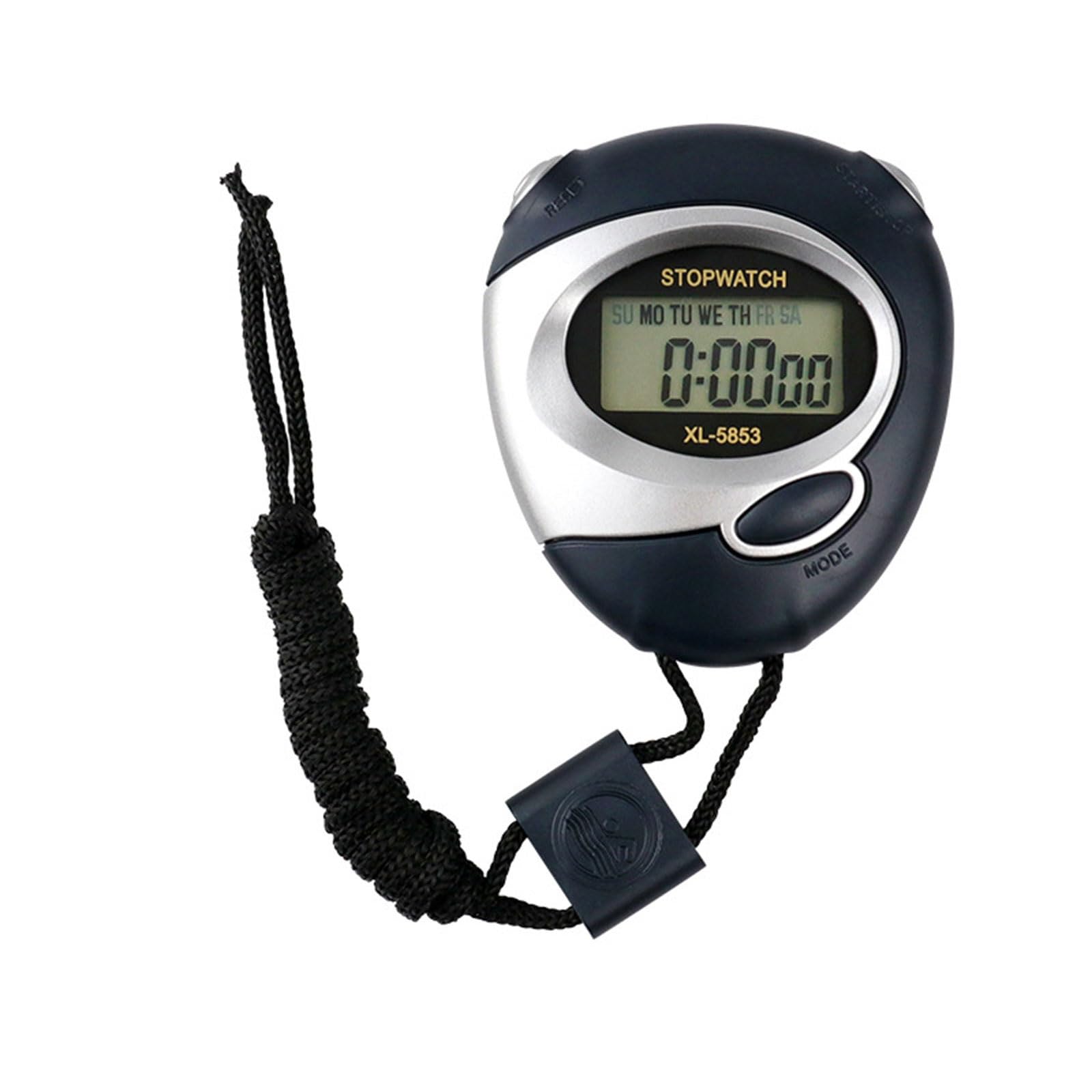 Waterproof Electronic Stopwatches with Large LCD Display Single Memory Function Timers for Sports Training Timing Stopwatches