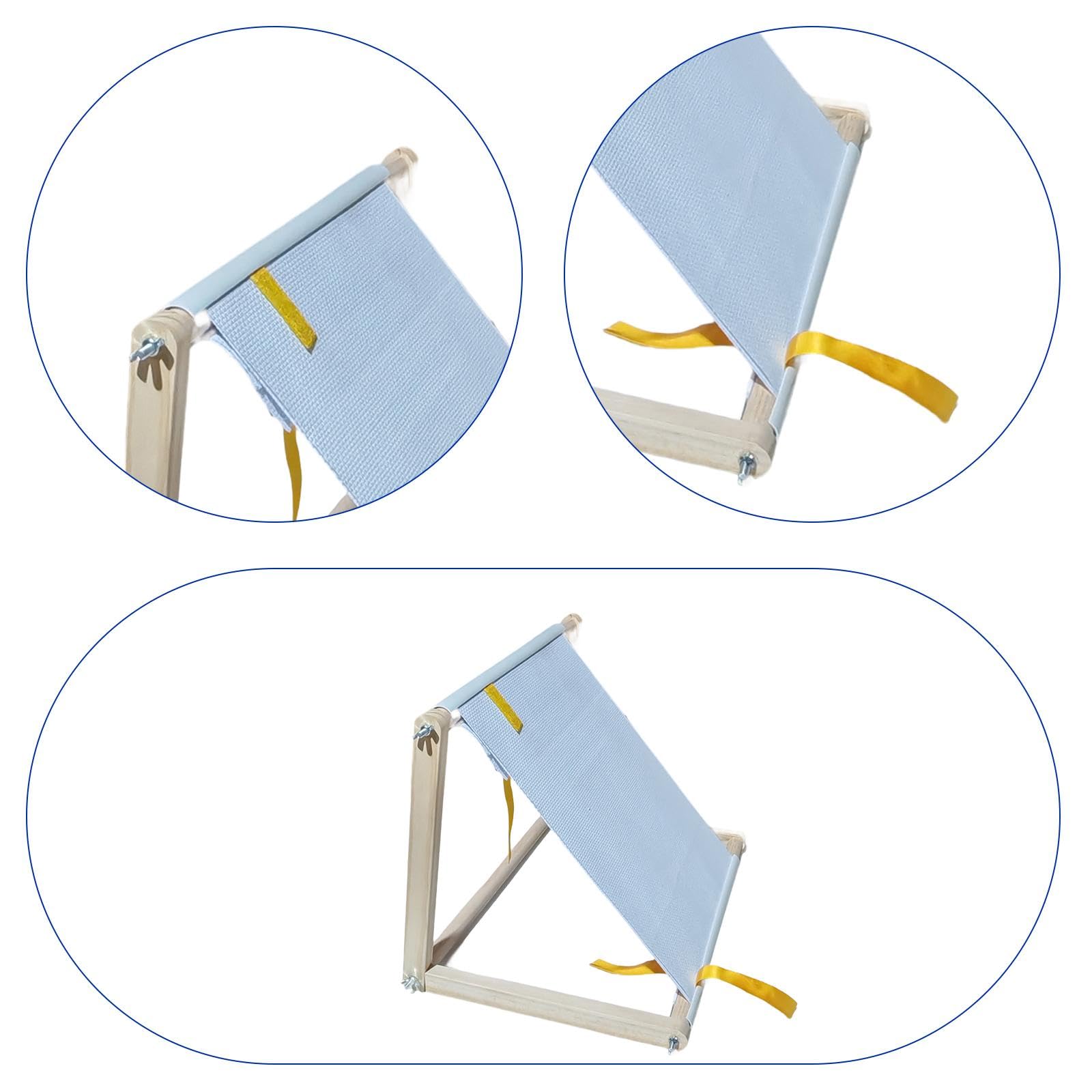 Supporto da Tavolo per Ricamo, Supporto per Ricamo a Punto Croce, Strumento per Ricamo in Legno, Accessori per Cucito, Telaio per Punto Croce da Tavol, Dadi Metallici