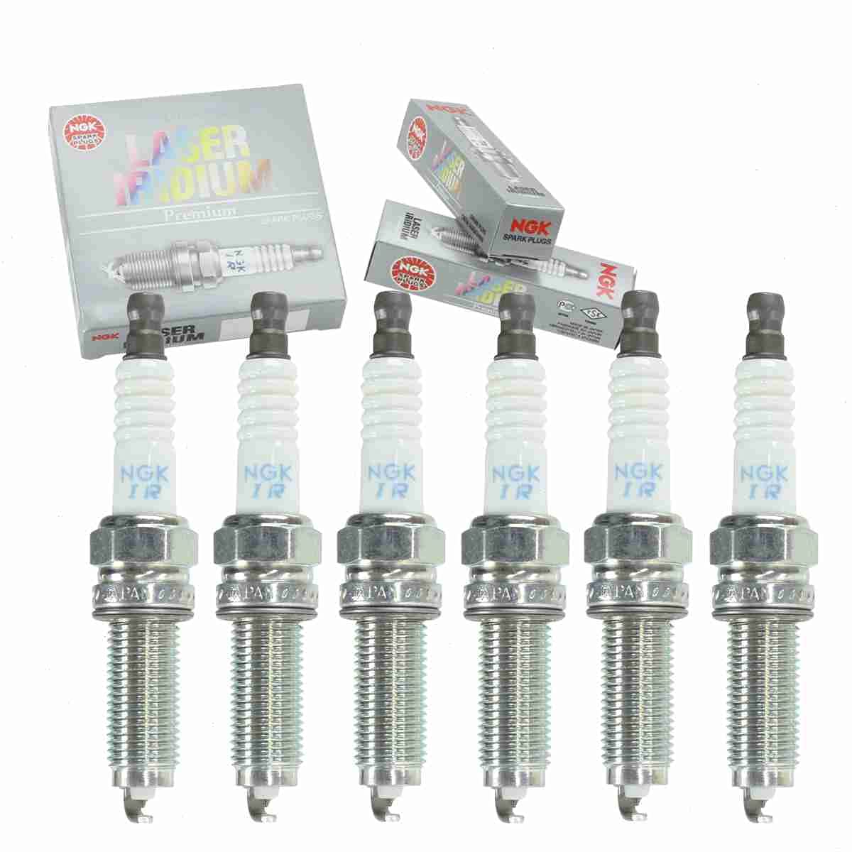 6 pc NGK Laser Iridium Spark Plugs compatible with Acura MDX 3.7L V6 2010-2013