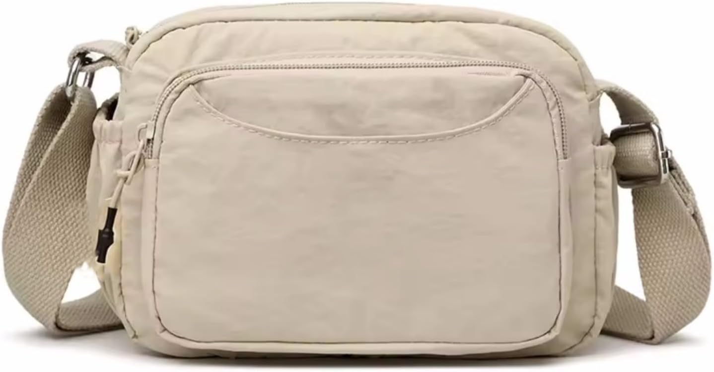 Nylon Crossbody Bags For Women, Adjustable Mini Shoulder Bags Casual Purse, Multi-Pocket Crossbody Bags