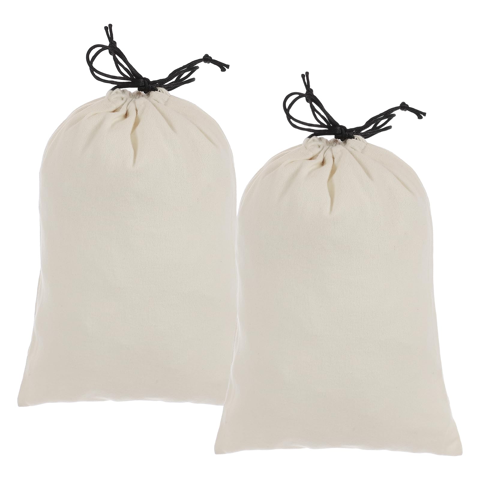 sourcing map 2 Pack Dust Bags for Handbags, 8.7x11.9" Cotton Drawstring Storage Pouch Bag Dust Cover Storage Bags for Purses Shoes Boots Daily Travel Storage, Beige