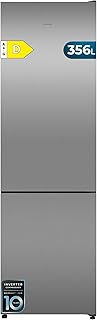 Cecotec Réfrigérateur Combi 356L Total NoFrost Bolero CoolMarket Combi 356i Inox D. Hauteur 200cm, Largeur 59,5cm, Fast Freezing, FreshnessFlex et HumidityFlex HUB, Éclairage LED, Affichage Intérieur