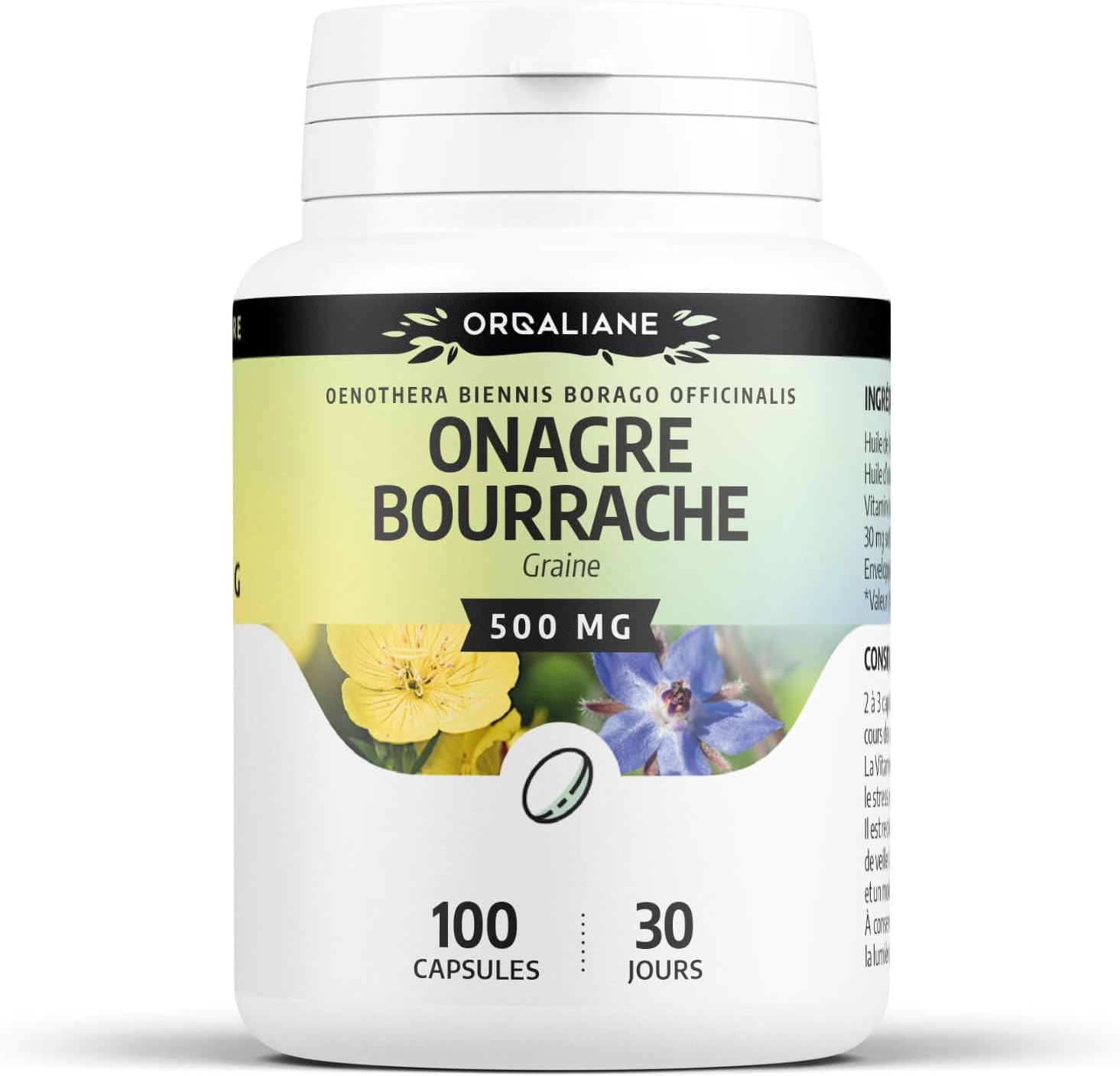 Borage/Evening Primrose – 500 mg – 100 capsules