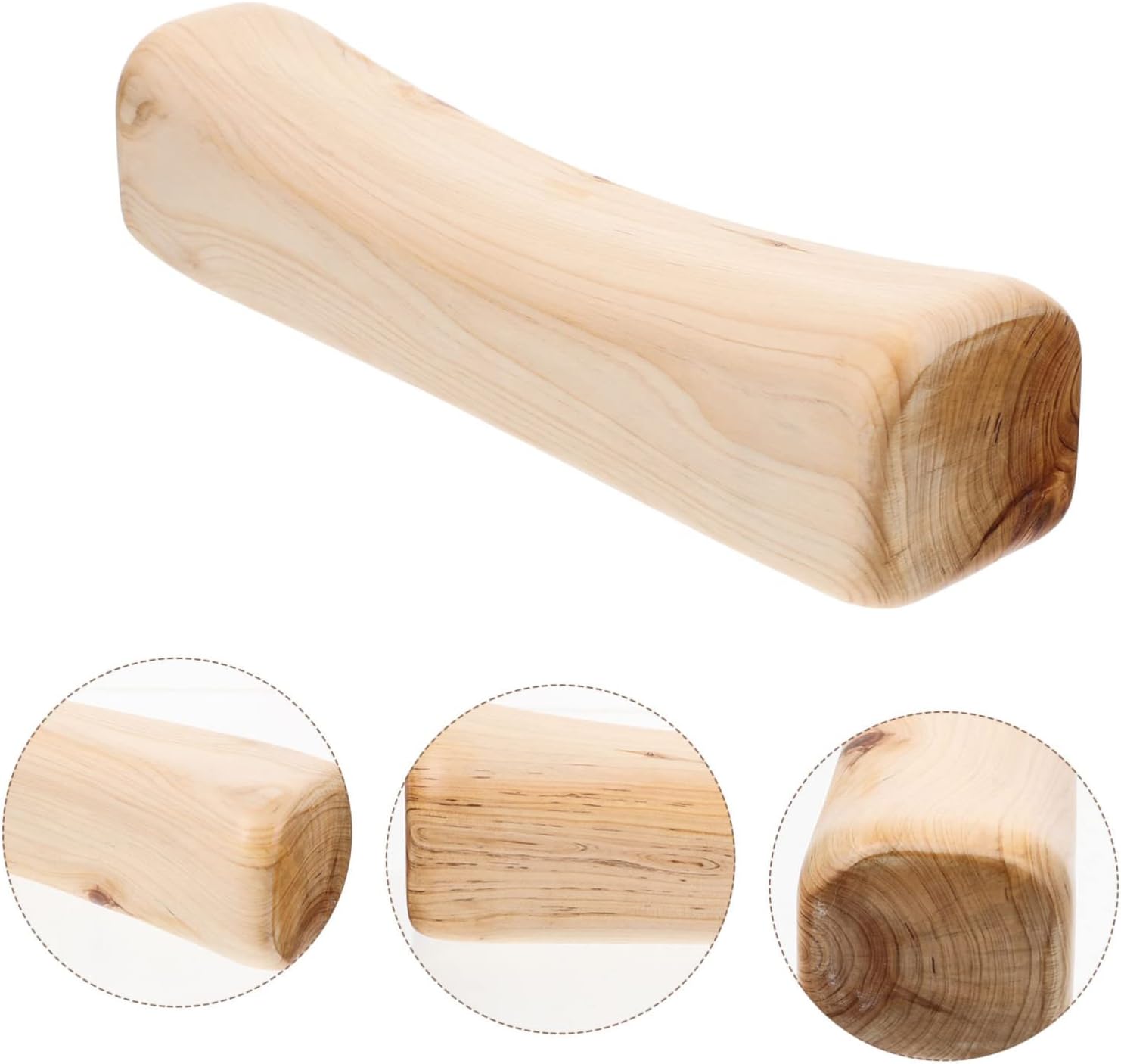 VOSAREA Wooden Sauna Pillow Neck Shoulder Support Small Lumbar Pillow for Daily Use