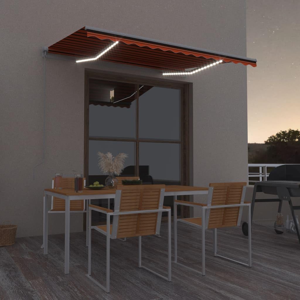 Store de terrasse articulé avec LED pour prolonger vos soirées d'été dehors