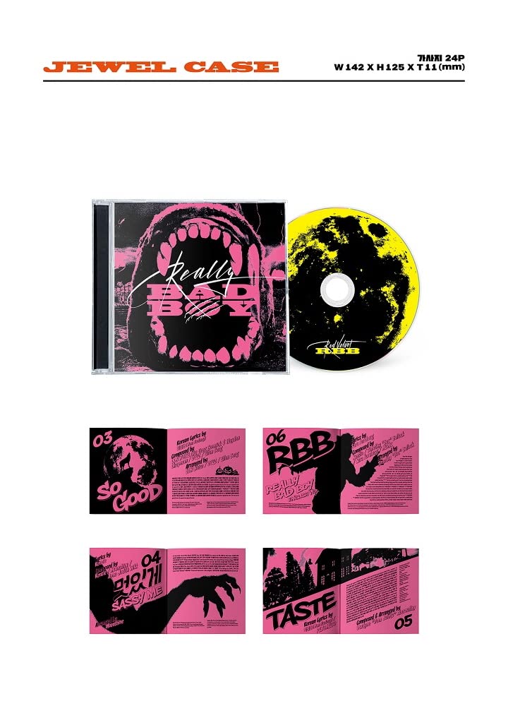 Amazon.com: RED Velvet - 5th Mini Album RBB Really Bad Boy CD +