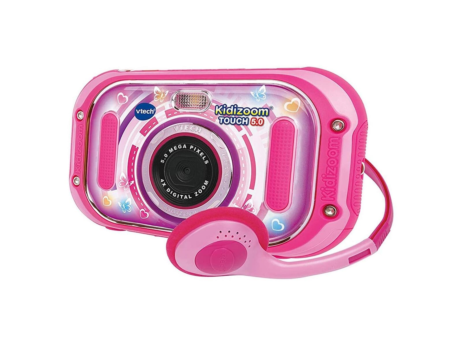 VTech Kidizoom Touch 5.0 Cámara de Fotos Digital Infantil Color Rosa versión española (80-163557)