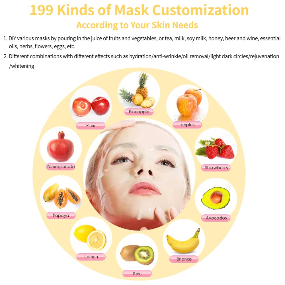 Máquina para Hacer Mascarillas Faciales, Máquina para Hacer Mascarillas de Frutas y Verduras de Bricolaje, Máquina Automática Multifunción
