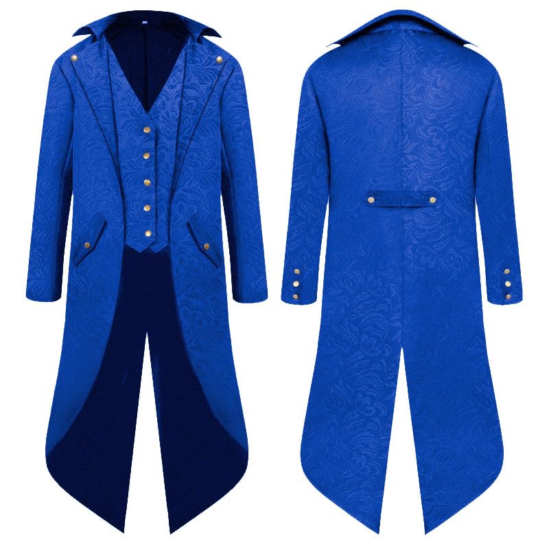mens steampunk coat medieval clothes pirate costume mens coat halloween renaissance pirate vampire party cosplay adult