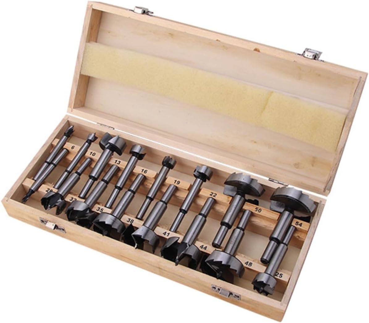 Angoily 16pcs Flat Wood Hole Drill Bit Woodworking High-speed Boring Tools Neat Smooth Cuts Compatible Handheld Electric Drills