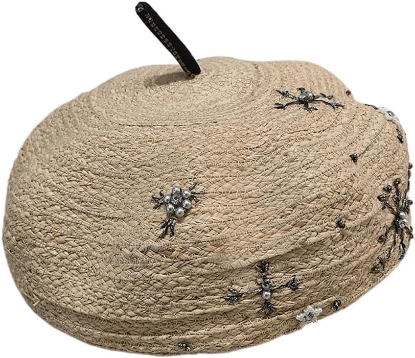 Raffia Beret Millinery Hat Painter's Small Skin Pull