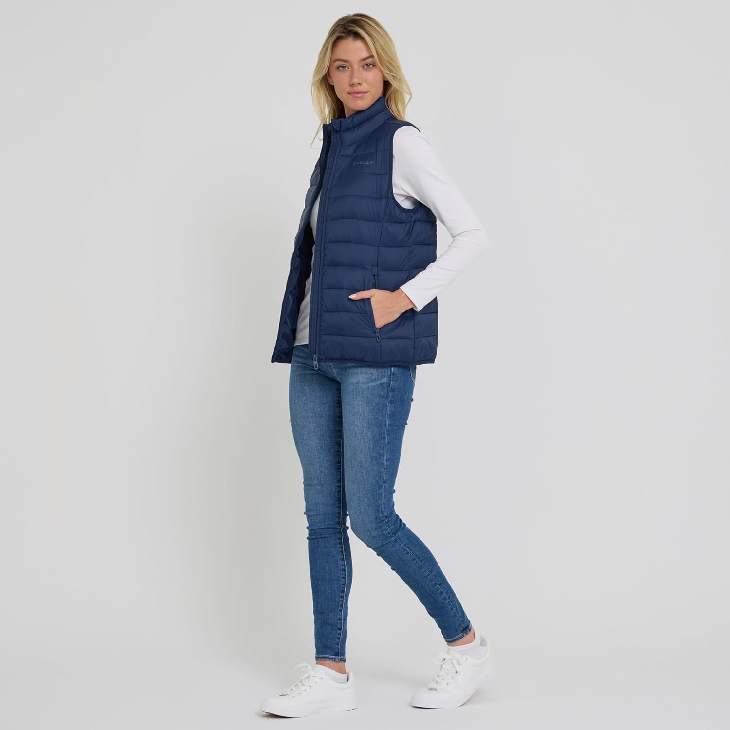 Spyder Womens Puffer Vest - Lightweight Sleeveless Puffer Vest Women - Cozy Fall Fashion Warm Quilted Jackets for Women - Image 7