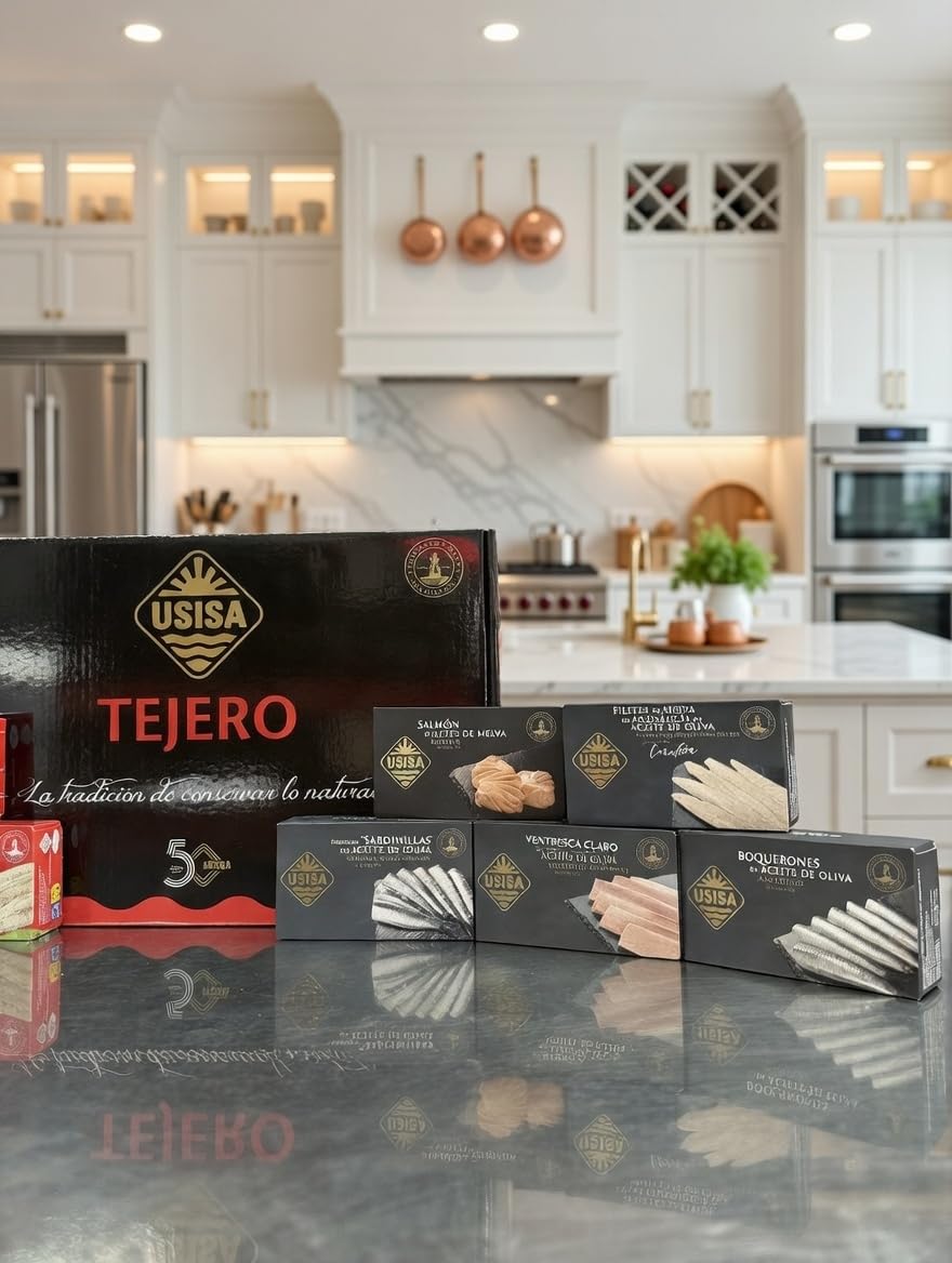 Surtido Variado de 10 Latas | Selección Premium USISA - TEJERO | Delicias en Conserva para los Paladares Más Exigentes