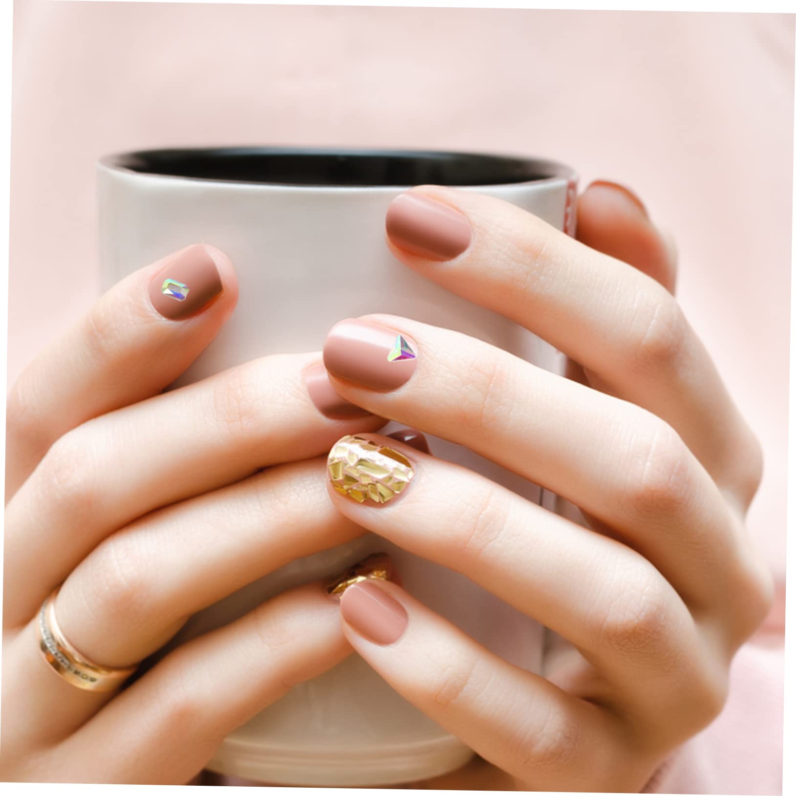 Scatola Strass per Unghie Strass per Nail Art Amuleti per Unghie Borchie di Diamanti Forniture per Unghie in Acrilico Amuleti per Nail Art Rivetti per Nail Art Accessori