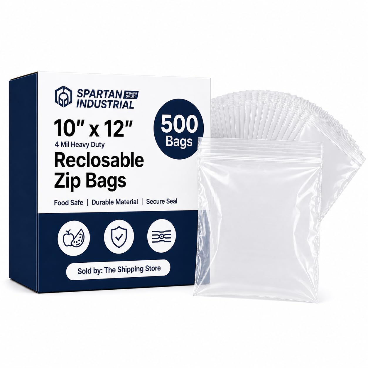 Amazon.com: 10” X 12” (500 Count) 4 Mil Thick Bulk Clear