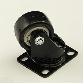 Ruedas giratorias de goma for silla de oficina, color negro, industriales, for muebles, silla, sofá, oficina, Universal, con ruedas de freno, 1 Uds.
