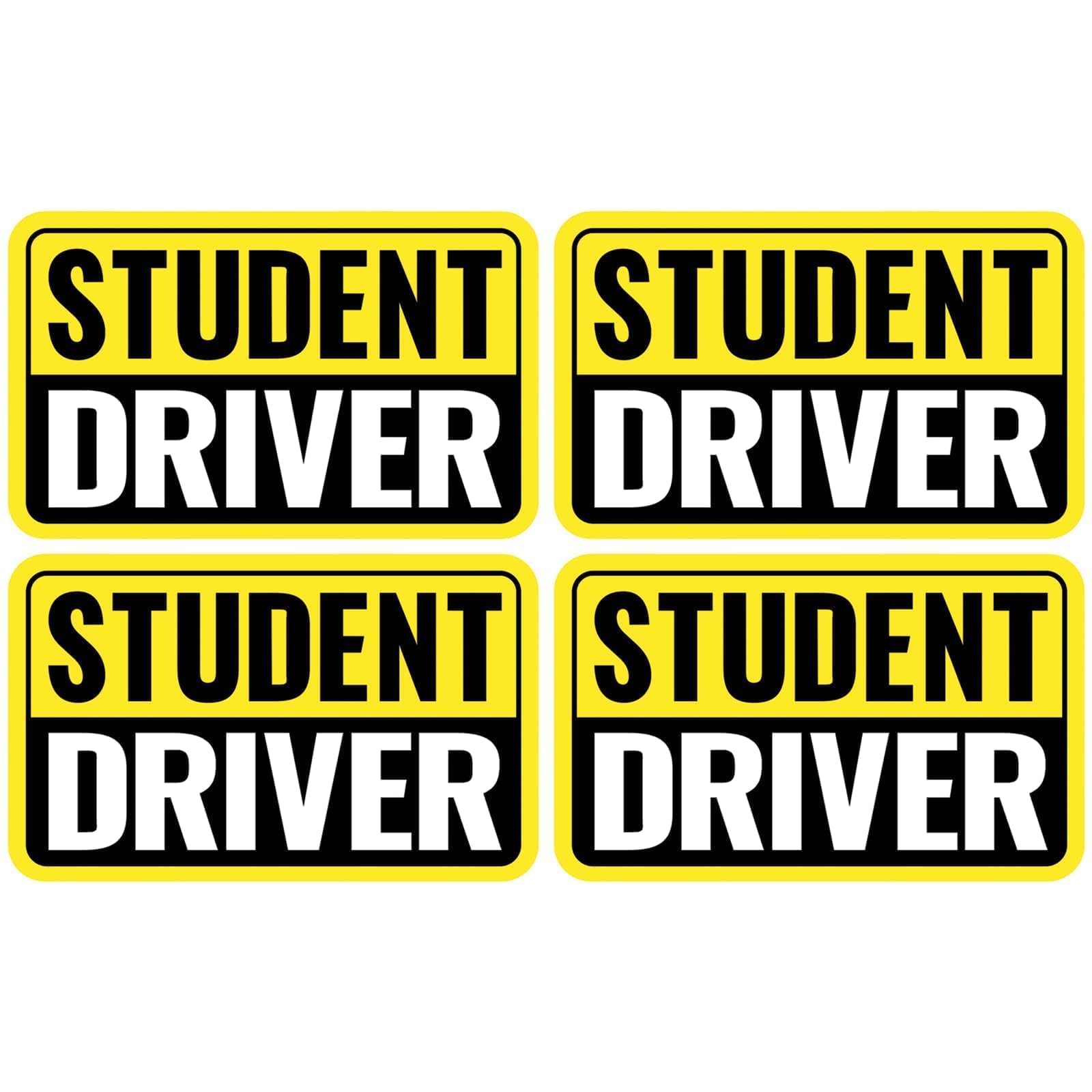Imán de conductor estudiante para coche que soluciona los golpes traseros por prisa