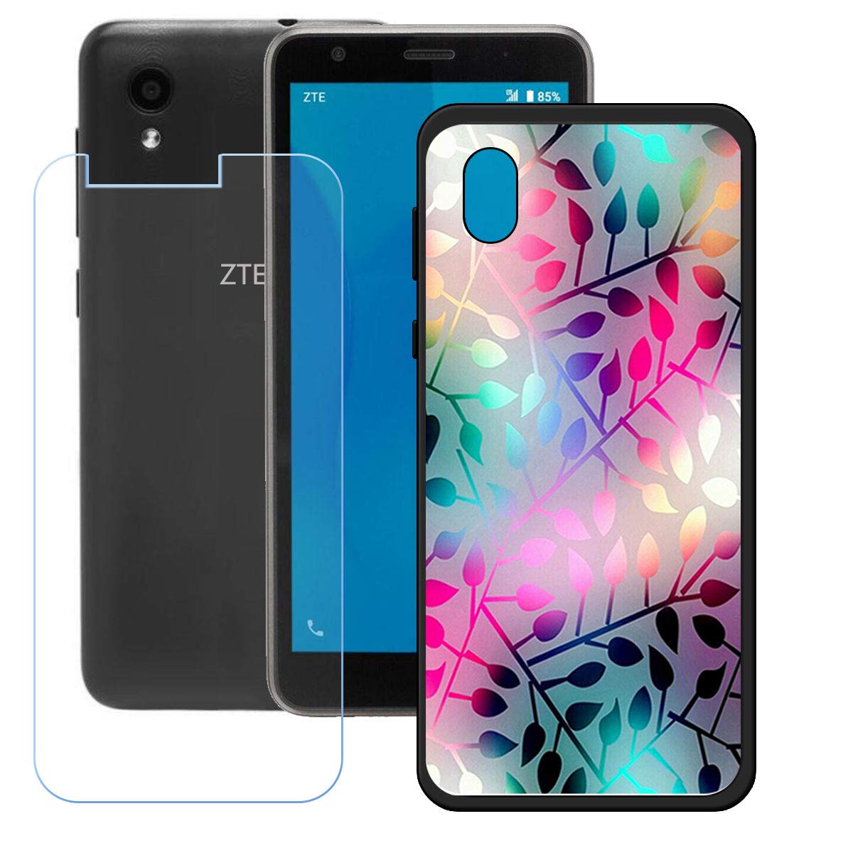 Yzkj Case For Zte Quest Cover Screen Protector Tempered