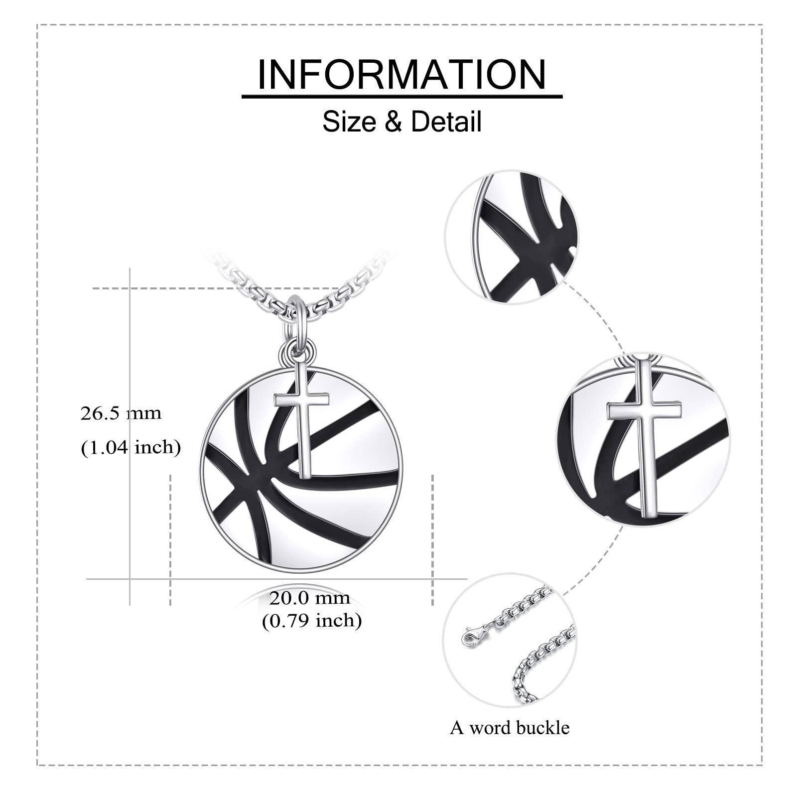 YFN Sport Halskette Sterling Silber Niemals aufgeben Ich kann alle Dinge tun Anhänger Schmuck Sport Geschenke für Damen Herren Jungen Mädchen