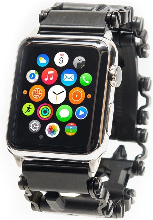 ChronoLinks Leatherman Tread LT Watch Adapter - Black DLC (Apple 42mm)