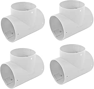 2x T Stück für Warmluftrohre Truma Grau für 65 mm TS für Wohnwagen & Wohnmobil